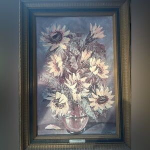 Vintage “Sunflowers” by L. Ritter - Litograph
